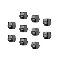 Street Pro Wheel Lug Nut Kit Black Acorn Open End Bulge Length 0.87 1/2 inch Set of 10