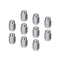 Street Pro Wheel Lug Nut Kit Chrome Acorn Bulge Length 1.42 14 x 1.50 Set of 10