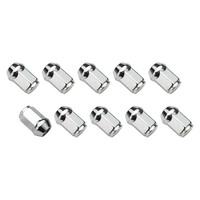 Street Pro Wheel Lug Nut Kit Chrome Acorn Bulge Length 1.42 12 x 1.25 Set of 10