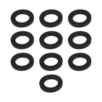 Street Pro Wheel Lug Nut Washers Black Thick Mag Wheel Lug Nut Washers Set of 10 5mm T / 27mm OD