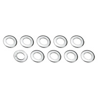 Street Pro Wheel Lug Nut Washers Steel Chrome Centered Round 1.250 in. O.D. Set of 10
