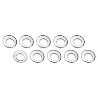 Street Pro Wheel Lug Nut Washers Polished Steel Offset Round 1.250 in. O.D. Set of 10