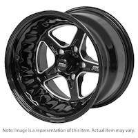 Street Pro Street Pro ll Convo Pro Wheel Black 15x7' For Ford Mazda Bolt Circle 5x 4.50' (12) 4.50' Back Space