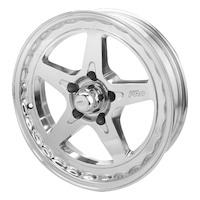 Street Pro Street Pro ll Convo Pro Wheel Polished 17x4.5' For Ford Bolt Circle 5 x 4.50' (-26) 1-3/4' Back Space