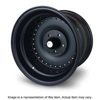 Street Pro 007 Series Wheel Blk 15x4' For Holden Chevrolet 5 x 4.75' Bolt Circle (-13) 2.0' Back Space