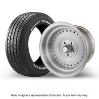 Street Pro 007 Series Wheel & Tyre Package Mickey ST Radial up to 225 15x6' For Holden Chevrolet 5 x 4.75' Bolt Circle (0)3.5' Back Space