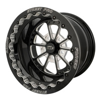Street Pro 009 Series Forged Wheel Rear Beadlock 15x10'' / 4.50'' Backspace (-25) / 5x4.50" Bolt Circle Ford Gloss Black Milled