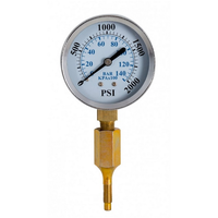Strange Brake Pressure Gauge & Adapter 0-1500 PSI STP2360