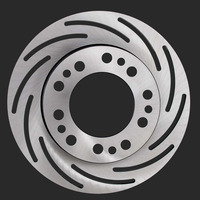 Strange Brake Rotor Fits Spindle Mount Wheels 1.5 in. Offset Slotted Forged 0.25 in. Thick 10.0 in. O.D. Right Side Front 5 X 4.75/4.50 in. Each