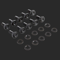 Strange Ring Gear Bolts 12-Point 7/16-20 in. Thread 8740 Chromoly Black Oxide 1.060 in. Underhead Length Set Of 10