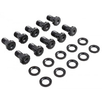 Strange Ring Gear Bolts 12-Point 1/2-20 in. Thread 8740 Chromoly Black Oxide 1.062 in. Underhead Length Set Of 10