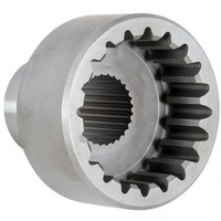 Strange Driveshaft Coupler 28-spline Female 4140 Steel Black 3.00 in. Overall Length For Ford 9 in. Each