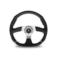 Autotecnica Monza R-Spec Leather 3-Spoke Steering Wheel 350mm Universal SW101420