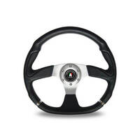 Autotecnica Monza R-Spec Leather 3-Spoke Steering Wheel 350mm Universal SW101420