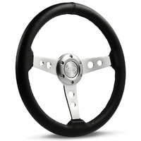 SAAS Steering Wheel Leather 14" ADR Retro Satin Spoke SW616OSP-R