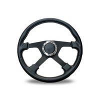 Autotecnica Outback 4x4 PU Leather Steering Wheel Black 380mm Universal SW946