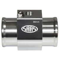 SAAS Water Temp Adapter Rad Hose 38mm Aluminium SWTA38