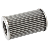System One Stainless Steel Element 10 Micron 5-3/4" x 3-3/4" Billet Oil Filter