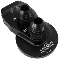 System One Remote Filter Mount Black 1-1/4" O.D Tubing With -10AN Inlet/Outlet