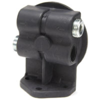 System One 4 Port Cast Filter Mount Black Left or Right Hand Flow 13-16" -16