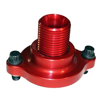 System One Billet Non-Bypass Block Adapter Suit SB/BB Chev With 1"-12 Thread