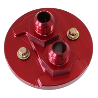 System One Billet Block Adapter Suit SB & BB Chev V8 Gen IV -12AN Inlet/Outlet