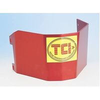 TCI Automatic Transmission Shield Case Aluminum Red Powdercoated For Chevrolet TH400 Kit