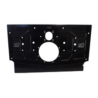 TI22 Rear Motor Plate Suit Sprint Car With 1" Raised Rail, Black Anodised