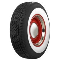 Coker Classic Radial Tyre 165R15 With 2-1/4" White Wall TIRCO165R15WW