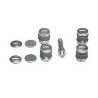 Topline Flush Mount Valve Stems (Set Of 4) Complete Kit With Filer Valve