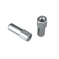 Topline XL Mag Wheel Nuts 13/16" Hex 1/2" Thread, 1.38" Shank, Open End (Each)