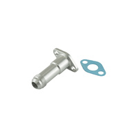 Turbosmart 38.1mm 10AN 75mm Extended Oil Drain Silver