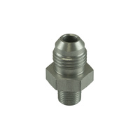 Turbosmart Fitting -6 AN Flare to 1/8 NPT Male Straight - Silver