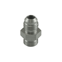 Turbosmart Fitting -6 AN Flare to -6 AN ORB Male Straight - Silver