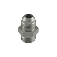 Turbosmart Fitting -8 AN Flare to -8 AN ORB Male Straight - Silver