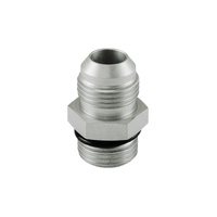 Turbosmart Fitting -10 AN Flare to -10 AN ORB Male Straight - Silver