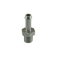 Turbosmart Fitting 6mm / 1/4" Hose End to 1/8 NPT Male Straight - Silver