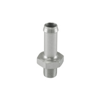 Turbosmart Fitting 10mm / 3/8" Hose End to -1/8 NPT Male Straight - Silver