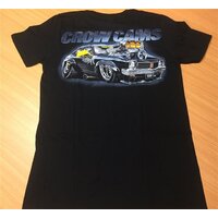 Crow Cams T-Shirt Torana Heavy Weight Cotton Black Torana Print Front Logo 4XL TST-4XL