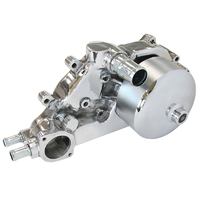 Tuff Stuff Polished Cast Aluminium Water Pump Suit Holden/Chev LS1 With Pulley