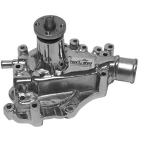 Tuff Stuff Chrome High Flow Cast Water Pump Passenger Side Inlet for Ford 302-351C