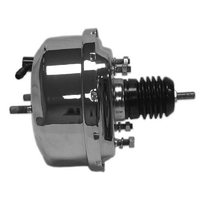 Tuff Stuff Single Diaphragm Power Brake Booster 7" O.D Chrome Universal