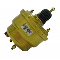 Tuff Stuff Dual Diaphragm Power Brake Booster 7" O.D Gold Zinc Universal