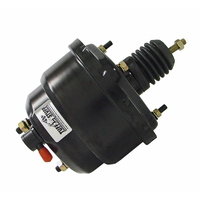 Tuff Stuff Dual Diaphragm Power Brake Booster 7" O.D Black Universal