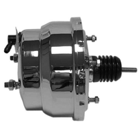 Tuff Stuff Dual Diaphragm Power Brake Booster 8" O.D Chrome Universal
