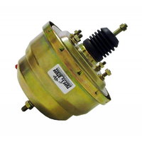 Tuff Stuff Dual Diaphragm Power Brake Booster 8" O.D Gold Zinc Universal