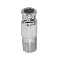 Tuff Stuff Chrome Water Pump Hose Fitting 3/4" x 3" Long