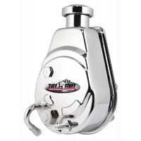 Tuff Stuff Saginaw Power steering Pump ChromeWith 5/8" Keyed Shaft