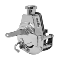 Tuff Stuff Saginaw Power Steer Pump Bracket Chrome Suit SB Chev With Short Pump