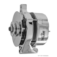 Tuff Stuff Chrome for Ford Alternator 70 AMP OEM Wire External Single V Groove